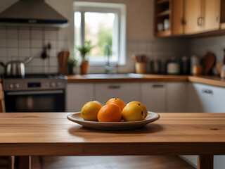 plate of fruits in the kitchen