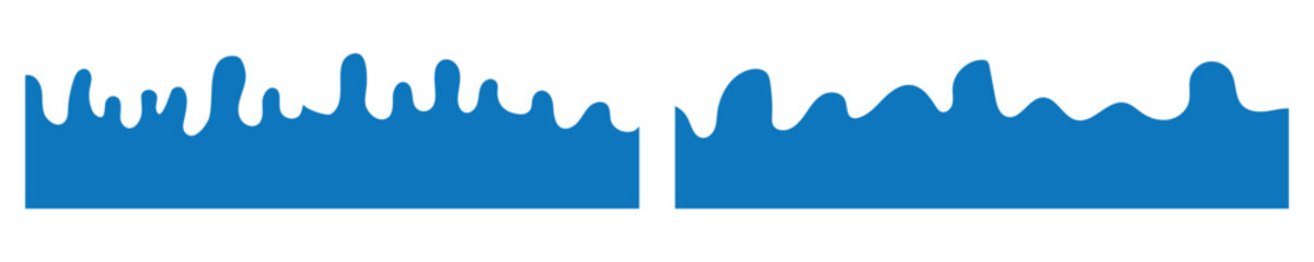 Set of separator headers, modern dividers shapes for bottom of the page web site