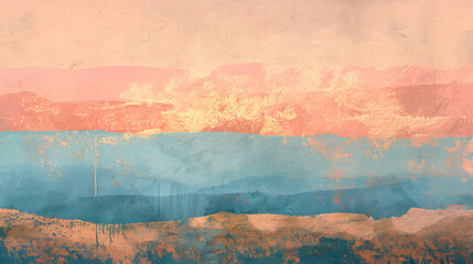 Fototapeta premium Desert Sunset Gradient Texture Background: Serenity at Dusk