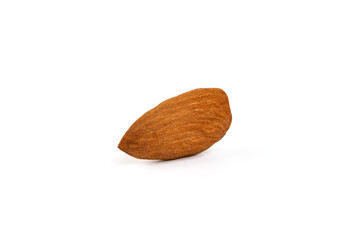 Almond. Almond nuts, close-up, isolated on a white background.