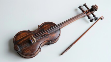 Obraz premium musical instrument ,fiddle , white background
