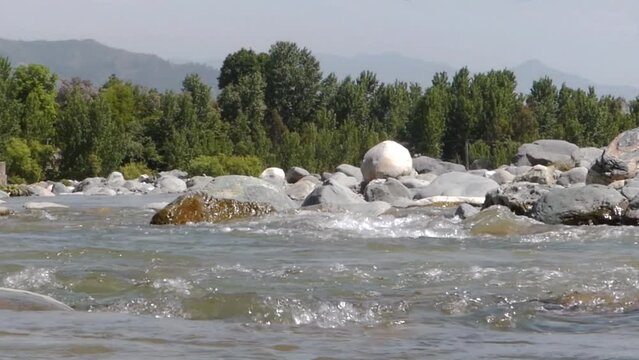 Beautiful river in Dir KPK Pakistan
