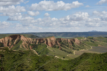 Fototapeta premium photographs of beautiful landscapes with cliffs and water lagoon