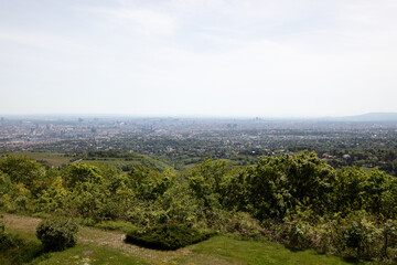view over vienna, austria, from the Kahlenberg in austria, vienna, at a sunny spring day