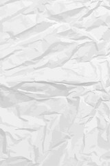 White clean crumpled paper