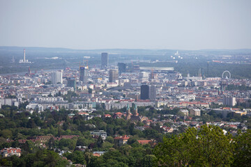 view over vienna, austria, from the Kahlenberg in austria, vienna, at a sunny spring day