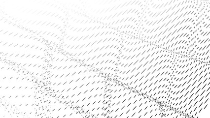 Halftone Abstract Waves. with  gradient dynamic fade out