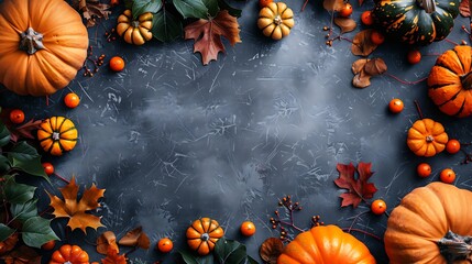 Halloween, cabochon background, copy space,space for text, Generative AI.ハロウィン、カボチャンの背景、コピースペース,テキスト用スペース、Generative AI.
