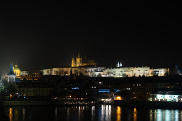Amazing, scenic view to Lesser Town (Mala Strana), Prague Castle and Charles Bridge from the other...