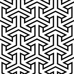 Tribal wallpaper. Ethnic ornament. Geometric background. Figures image. Folk backdrop. Mosaics motif. Digital paper, web design, textile print. Seamless pattern. Vector art work