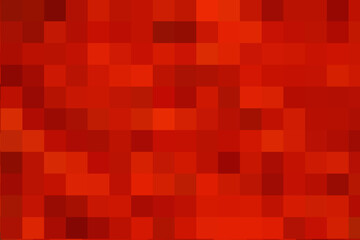 Gradient red background. Geometric texture from red squares for publication, design, poster, calendar, post, screensaver, wallpaper, postcard, cover, banner, website. EPS 10. Vector illustration