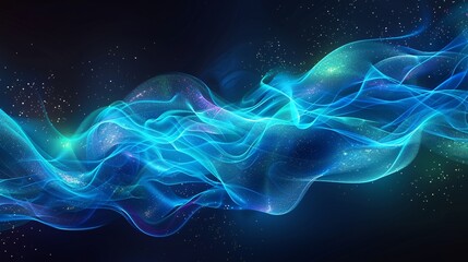 Obraz premium Vibrant Cosmic Abstract Art for Digital Design Projects