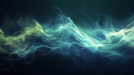 Obraz premium Electric Vapor Art: Abstract Digital Illustration with Aether-like Texture