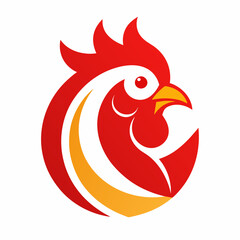 Chicken Logo icon design concept. good for rooster restaurant and chicken farm. vector illustration