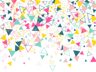  Cool Falling Triangles Explosion.  Modern geometric background for business or corporate presentation. vector illustration