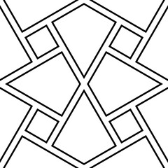 Seamless vector. Ethnic ornament. Rhombuses, kites motif. Tribal pattern. Geometric backdrop. Quadrangles background. Folk wallpaper. Digital paper, textile print, abstract.