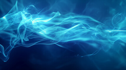Fototapeta premium Abstract Blue Flowing Light Streak Looping Background. Creative background.