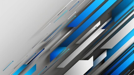 abstract speed concept with dynamic gray and blue arrows modern vector background illustration