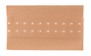 Adhesive bandage new, sticky isolated on white, clipping path