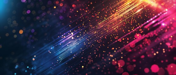 Fototapeta premium Multicolored abstract tech background