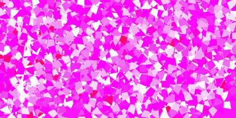 Light blue, red vector background with triangles.