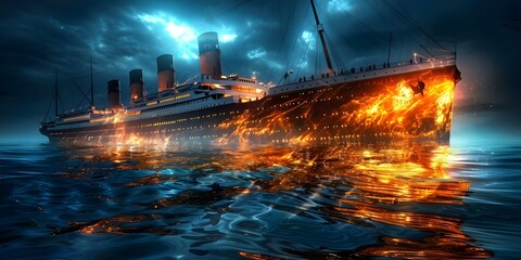 RMS Titanics tragic sinking in 1912 is a wellknown historical event. Concept Tragedy of RMS Titanic, 1912, Historical event, Sinking of Titanic