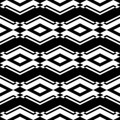 Seamless pattern. Ethnic motif. Figures, rhombuses backdrop. Geometric wallpaper. Shapes, diamonds ornament. Digital paper, textile print, web design, abstract illustration. Folk background. Vector.