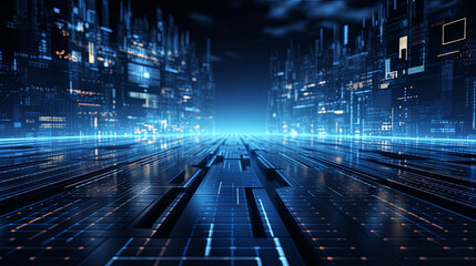 blue technology abstract background 