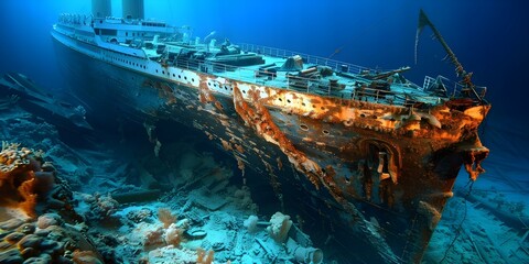 The Well-Known Tragic Sinking of RMS Titanic in . Concept History, Maritime Disasters, Titanic Tragedy, Passenger Ships