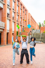 Students celebrating the end of the course