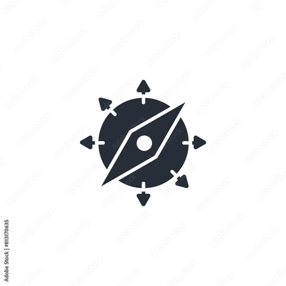 Poster navigation icon. vector.editable stroke.linear style sign for use web design,logo.symbol illustratio