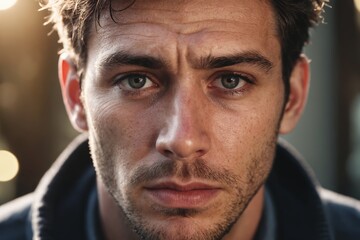 Hues of Subtle Details: Close-up of Human Ear and Hair