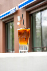cold iced coffee - espresso tonic