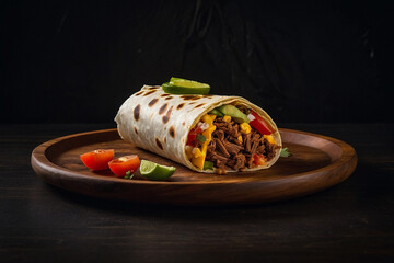 "Mexican Beef Burrito: Rustic Elegance"