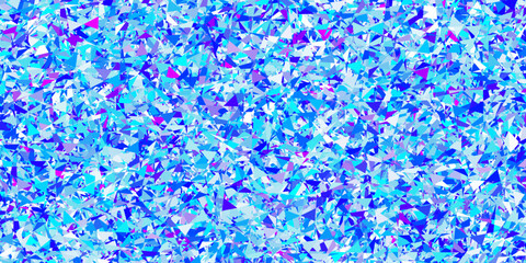 Light pink, blue vector backdrop with triangles, lines.