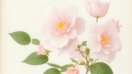 Obraz premium Realistic nature floral background