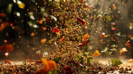 Sensory Symphony A Colorful Cascade of Spice Culinary Inspiration and Flavor Explosion