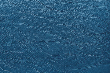 Genuine blue leather texture, natural animal skin, luxury vintage cowhide background. Eco friendly leatherette, faux leather rough structure. Wallpapere, backdrop, copy space
