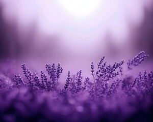 Naklejka premium A purple flower with the sun shining through it