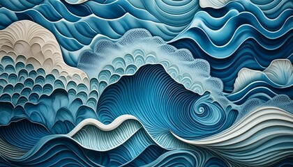 Generated image of  sea pattern