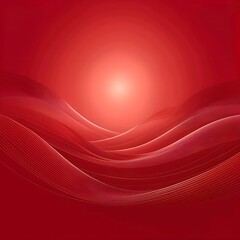 Fototapeta premium A red background with a wave