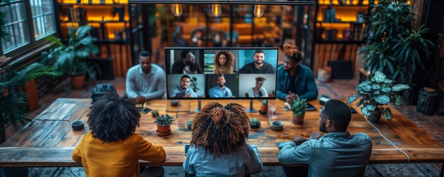 Hybrid meeting with in-person and virtual attendees