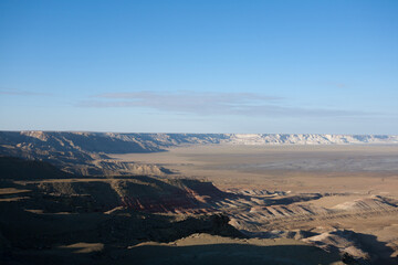 Kazakhstan beautiful landscape,  Mangystau region, Monument rock area view,Kokesem
