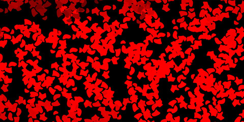 Dark red vector backdrop with chaotic shapes.