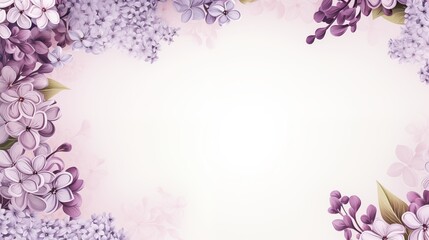 Fototapeta premium Elegant Animated Purple Floral Background for Spring-Themed Greeting Cards