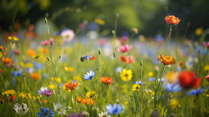 Colorful Wildflowers in a Meadow - Meadow Stock Videos & Royalty-Free Footage
