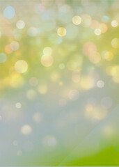 Obraz premium Green bokeh vertical background for Banner, Poster, celebration, event and various design works