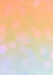 Orange bokeh vertical background for Banner, Poster, celebration, event and various design works