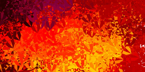 Light Pink, Yellow vector texture with random triangles.