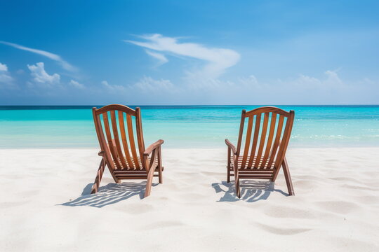 Adirondack chair on beach hotsell